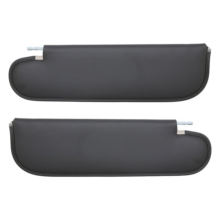 21-83500-6525 Sun Visors 1955-1957 Chevy Bel Air Hardtop, Charcoal Black Verona Vinyl