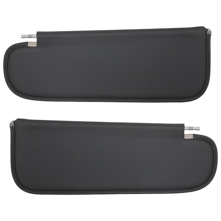 21-84402-6525 Sun Visors 1962-1965 Chevy Nova Coupe [Charcoal Black Verona Vinyl]