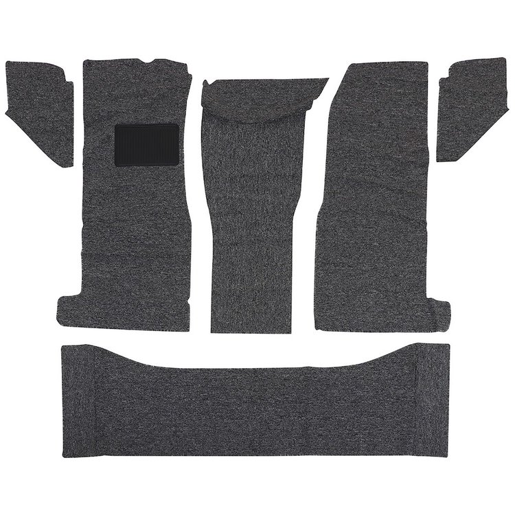 34-F83006-607 Premium Carpet Kit, 1967-1972 Chevy/GMC Truck Standard cab, Charcoal Loop Floor Mats