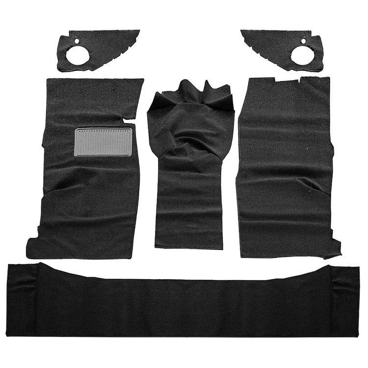 34-F83007-301 Premium Carpet Kit, 1967-1972 Chevy/GMC Truck Standard cab, Black Loop Carpet