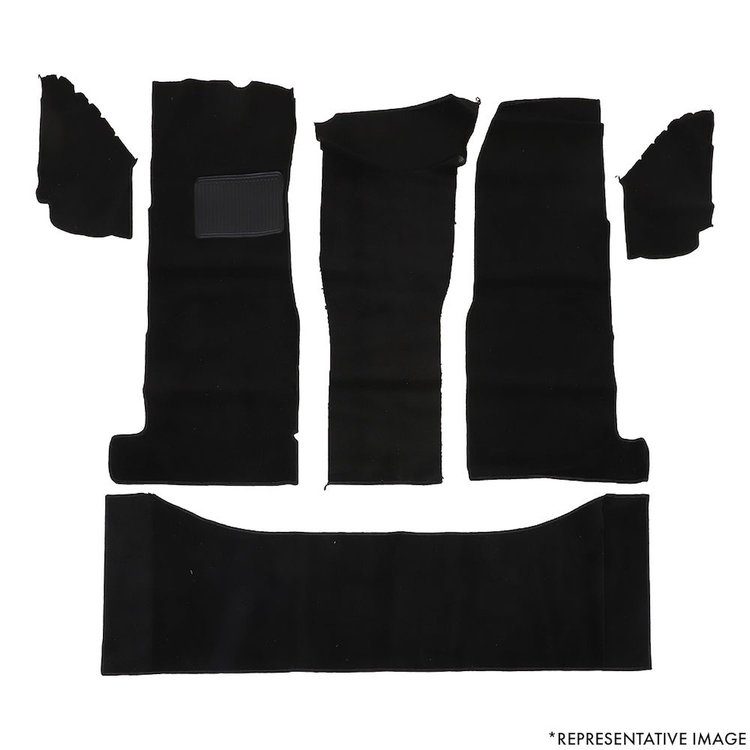 34-F83007-801 Premium Carpet Kit, 1967-1972 Chevy/GMC Truck Standard cab, Black Cut Pile Carpet