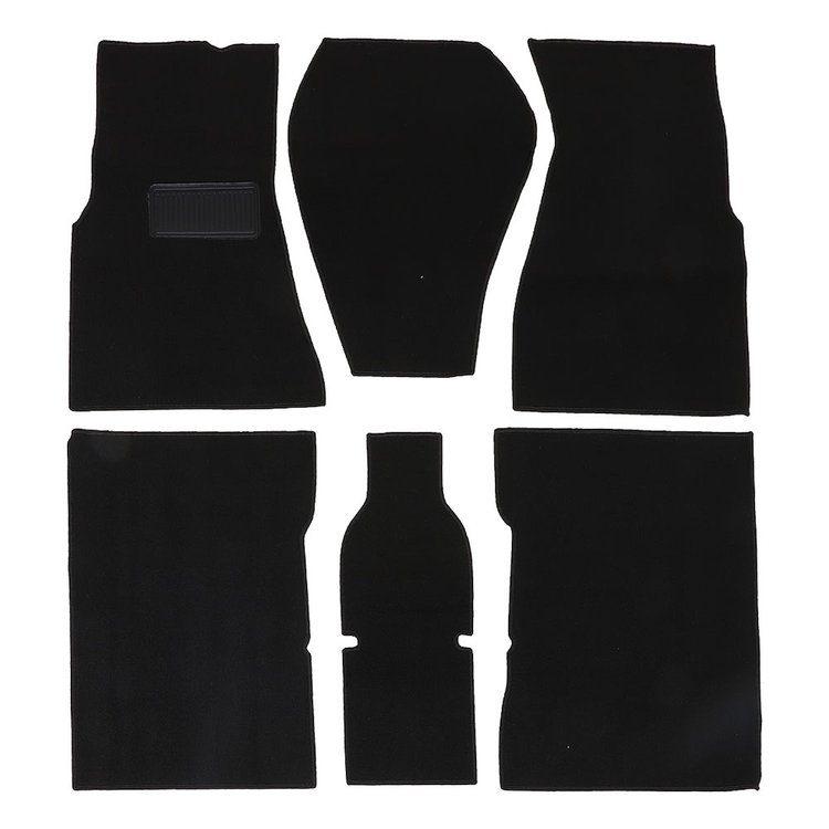 34-F84062-301 Premium Carpet Kit, 1962-1967 Chevy Nova Coupe, Black Loop Carpet
