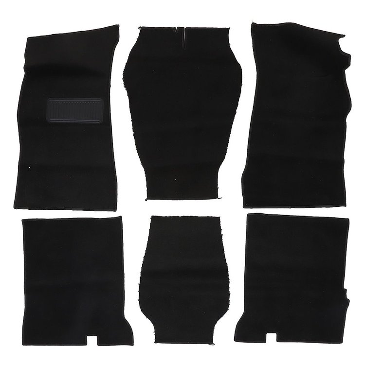34-F84068-801 Premium Carpet Kit, 1968-1979 Chevy Nova 2 Door Coupe, Black Cut Pile Carpet