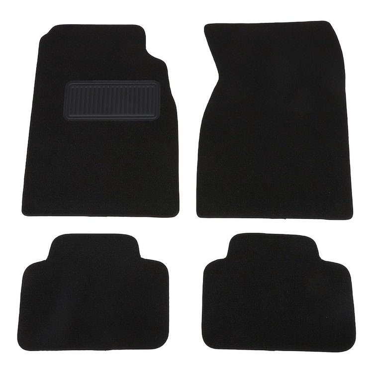 34-M82110-301 Floor Mat Set, 1968-1972 Chevy Chevelle Coupe, Black Loop Floor Mats