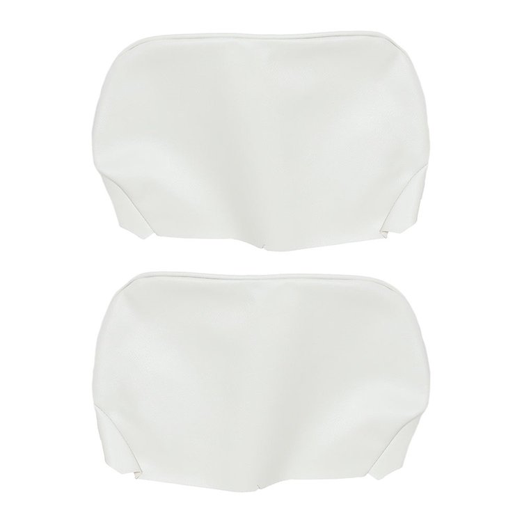 43-80609-2305 Headrest Cover 1969 Chevy Camaro Coupe, Ivory/Bright White Madrid Vinyl