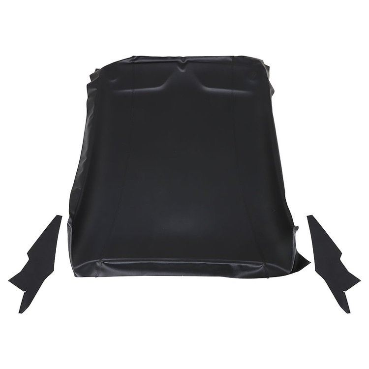 20-8270-2295-BKS Molded Headliner Sport Pattern 1970-1972 Chevy Chevelle Coupe, Black Madrid Vinyl W/Black Stitch