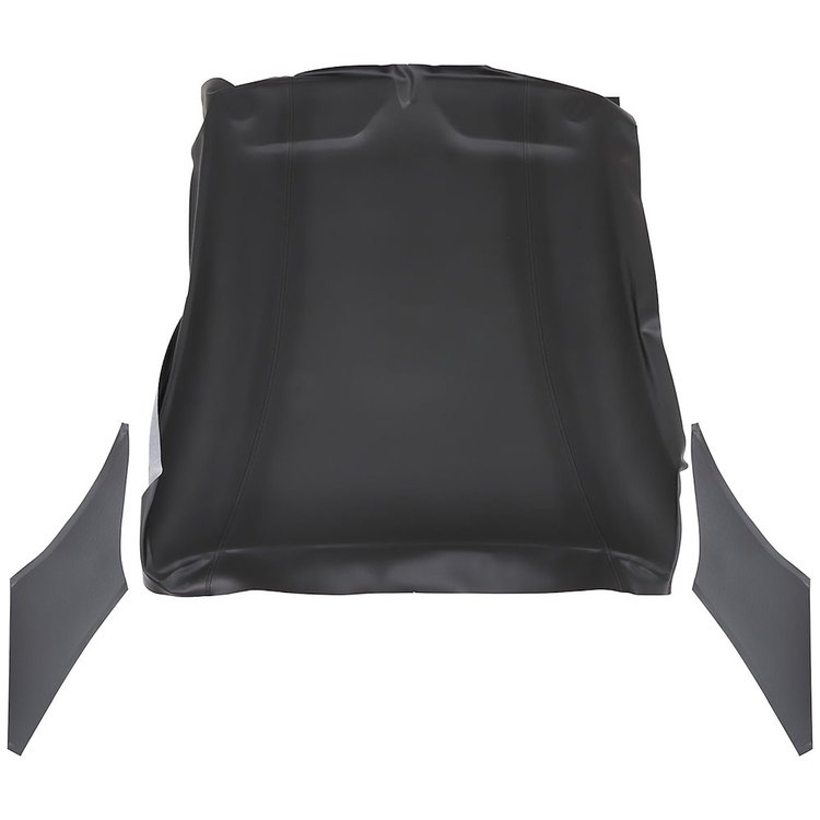 20-8274-6525-BKS Molded Headliner Sport Pattern  1968-1969 Chevy Chevelle Coupe, Charcoal Black Verona Vinyl W/Black Stitch