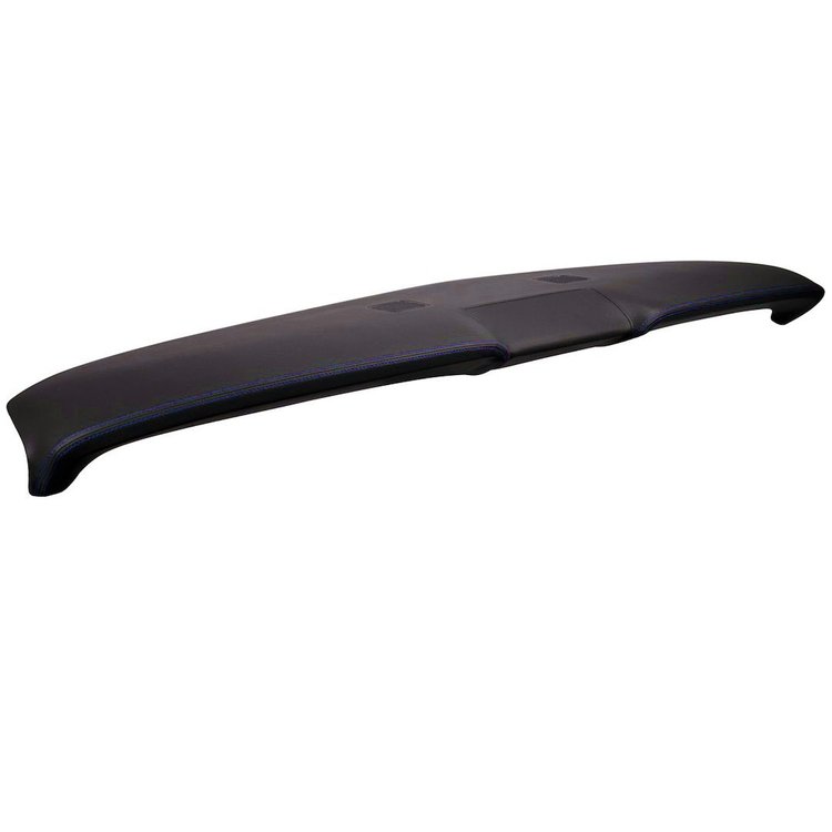 26-71002-6525-BS Dash Pad Sport Pattern 1967-1972 Ford Truck, Charcoal Black Verona Vinyl W/Blue Stitch