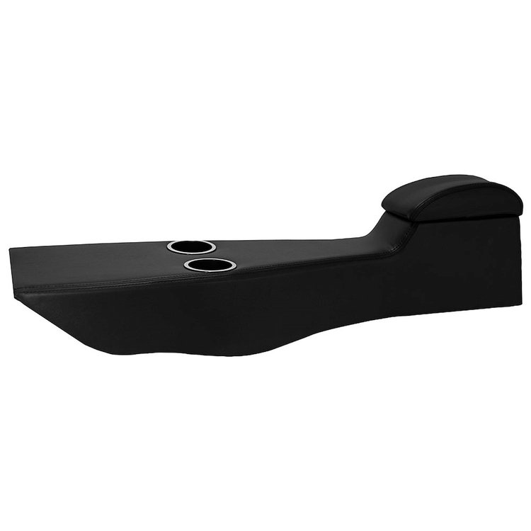 25-82000-2295-BKS Full Length Console, Sport Pattern 1968-1972 Chevy Chevelle, Black Madrid Vinyl W/Black Stitch