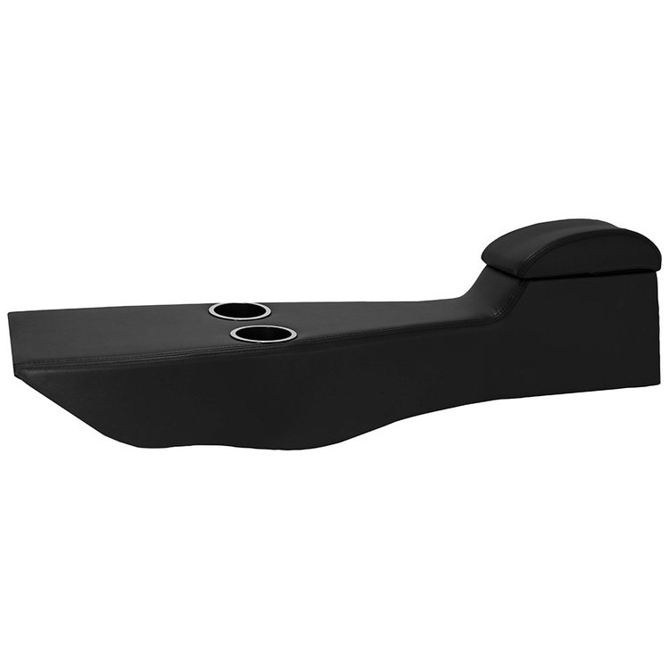 25-82000-6525-BKS Full Length Console, Sport Pattern 1968-1972 Chevy Chevelle, Charcoal Black Verona Vinyl W/Black Stitch