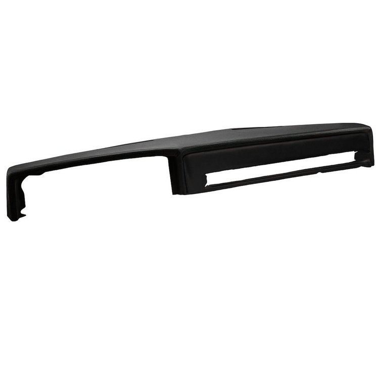 26-83011-6525-BKS Dash Pad Sport Pattern 1973-1978 Chevy/GMC Truck/Blazer/Jimmy, Charcoal Black Verona Vinyl W/Black Stitch
