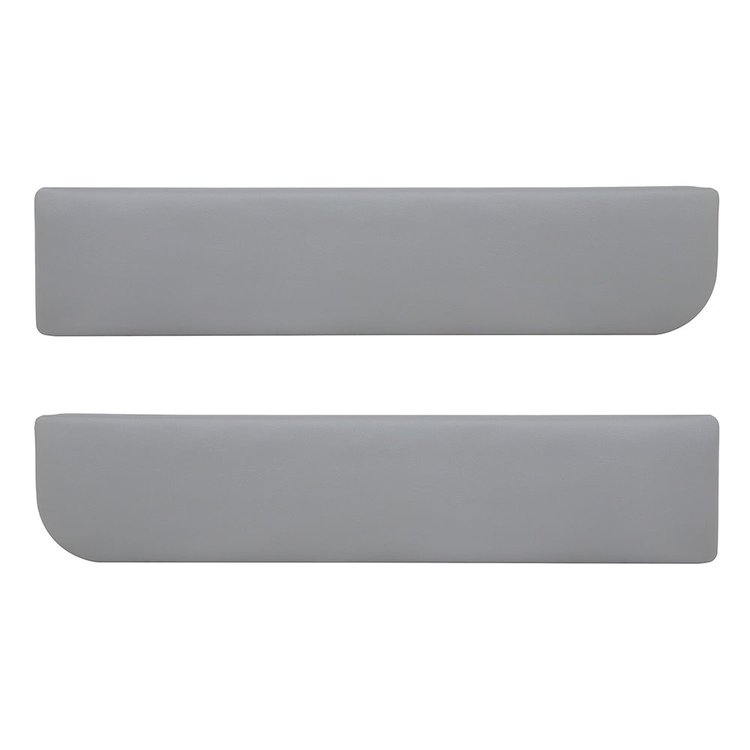 10-7300-DELETE-6687 Door Panel Map Pockets 1990-1993 Ford Mustang, Opal Gray Hampton Vinyl