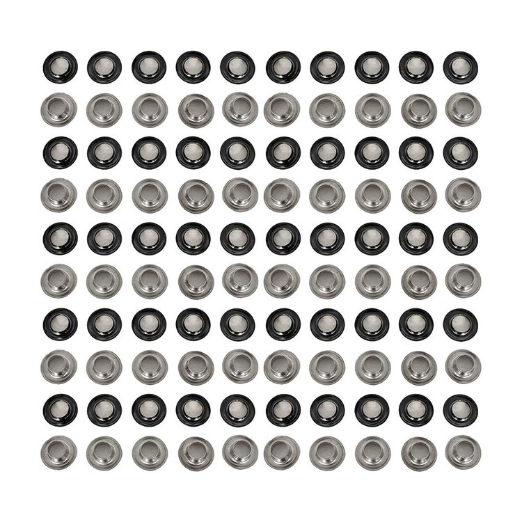 43-GROMMET-.5-BLACK Metal Grommet Kit