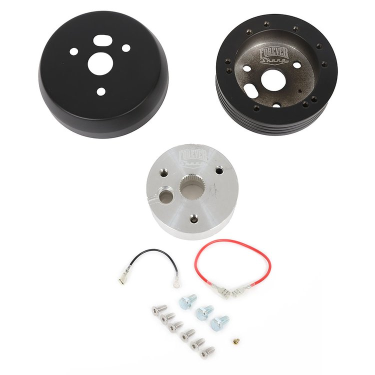27-902BK Steering Wheel Installation Kit for 1957-1968 Chevy/Pontiac/GMC , Flat Black