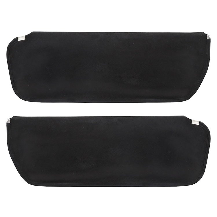 21-8303-99 Sun Visors 1973-1987 Chevy/GMC Truck/Blazer/Jimmy, Black Unisuede