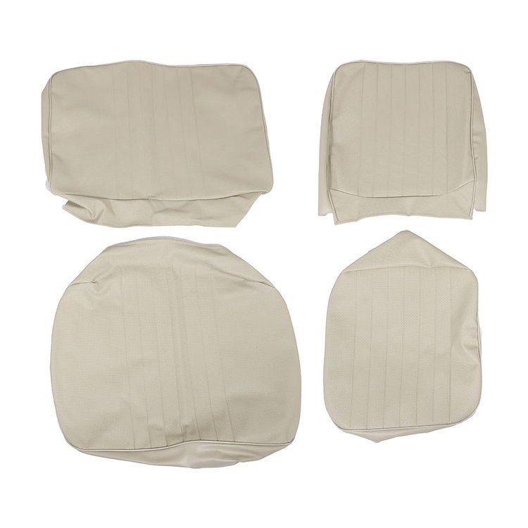 43-2113-05 Front Bench Upholstery, OE Pattern 1968-1973 Volkswagen Bus, Off-White Basketweave Vinyl