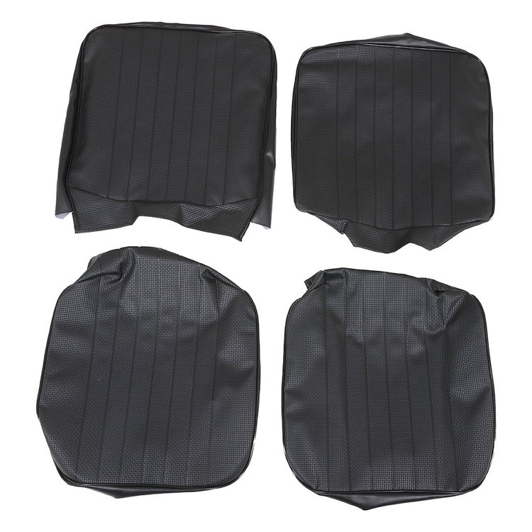43-2114-01 Front Upholstery, OE Pattern  1968-1973 Volkswagen Bus, Black Basketweave Vinyl