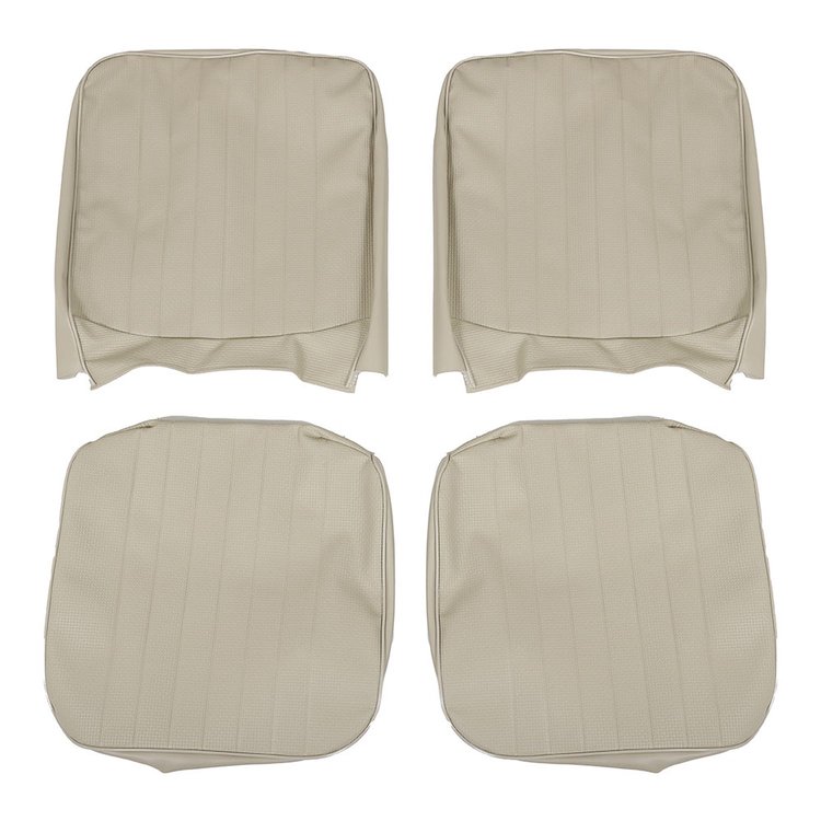43-2114-05 Front Upholstery, OE Pattern 1968-1973 Volkswagen Bus, Off-White Basketweave Vinyl