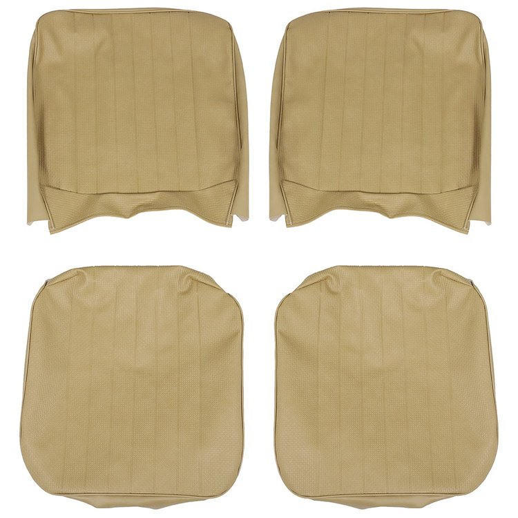 43-2114-95 Front Upholstery, OE Pattern 1968-1973 Volkswagen Bus, Saddle Basketweave Vinyl