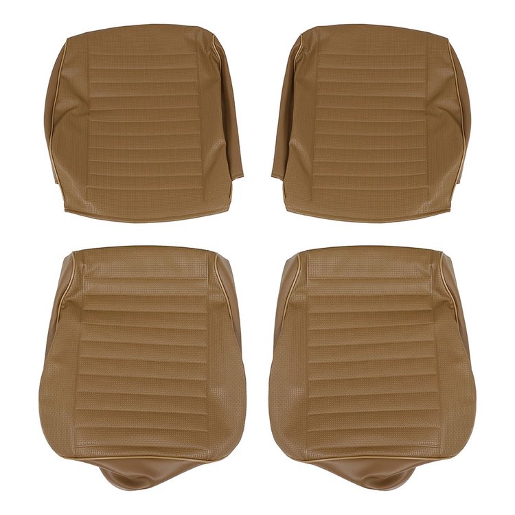 43-2116-03 Front Upholstery, OE Pattern 1977-1979 Volkswagen Bus, Tan Basketweave Vinyl