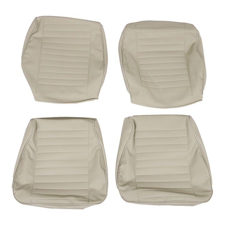 43-2116-05 Front Upholstery, OE Pattern 1977-1979 Volkswagen Bus, Off-White Basketweave Vinyl