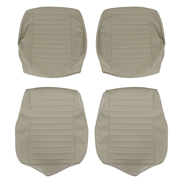43-2116-06 Front Upholstery, OE Pattern 1977-1979 Volkswagen Bus, Gray Basketweave Vinyl