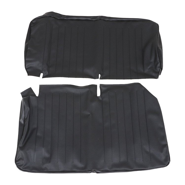 43-2120-01 Rear Upholstery, OE Pattern 1968-1973 Volkswagen Bus, Black Basketweave Vinyl