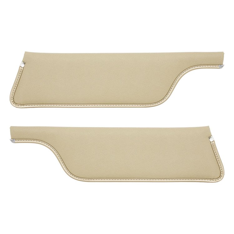 21-7047-837 Sun Visors 1967-1968 Ford Mustang, Parchment Moonskin Vinyl