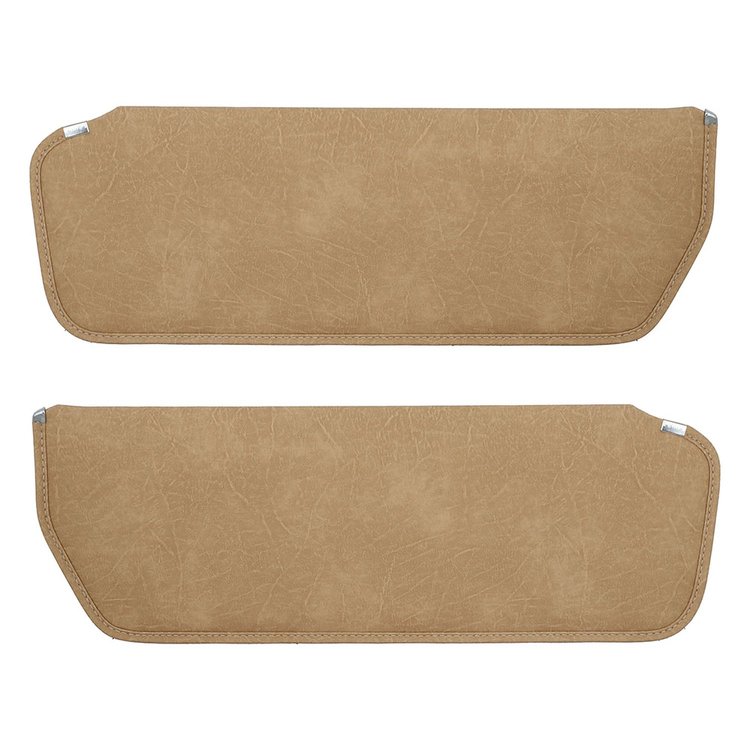 21-8303-506 Sun Visors 1973-1987 Chevy/GMC Truck/Blazer/Jimmy, Camel Distressed Vinyl