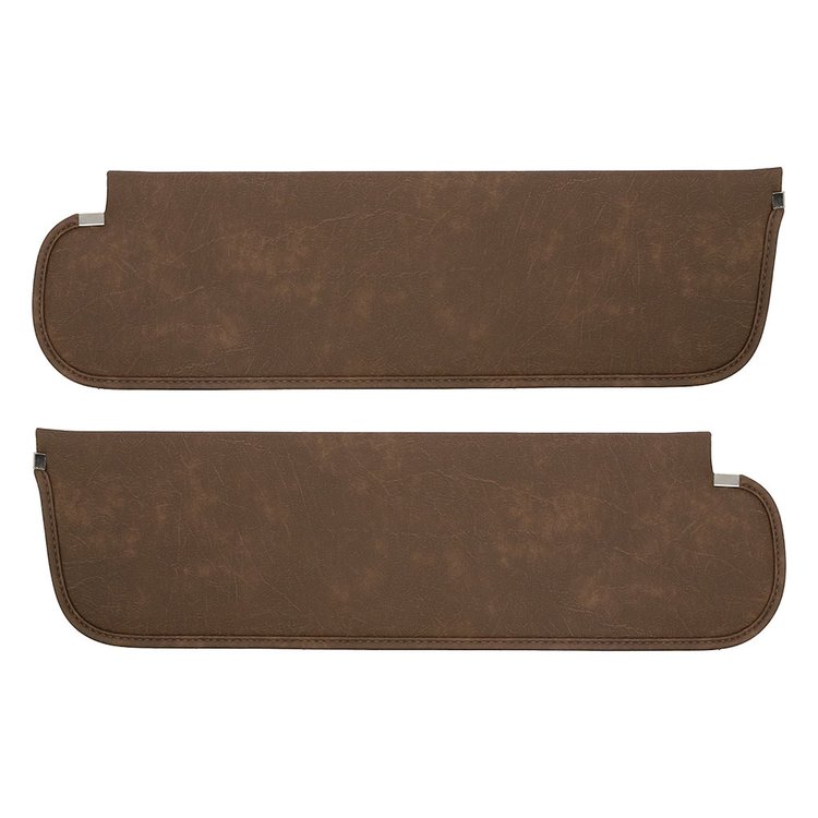 21-8302-509 Sun Visors 1967-1972 Chevy/GMC Truck Standard cab, Distressed Brown Vinyl