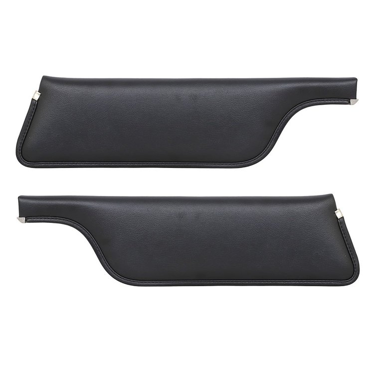 21-7049-3722 Sun Visors 1969-1970 Ford Mustang Coupe, Black Corinthian Vinyl