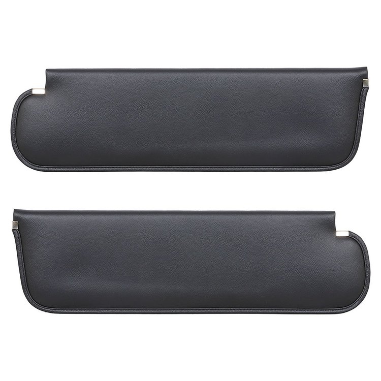 21-8302-2295 Sun Visors 1967-1972 Chevy C/K Truck/Blazer, Black Madrid Vinyl