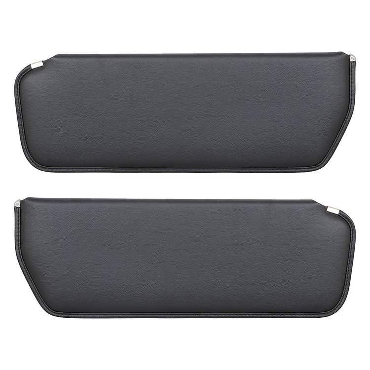 21-8303-2295 Sun Visors  1973-1991 Chevy C/K Truck/Blazer, Black Madrid Vinyl
