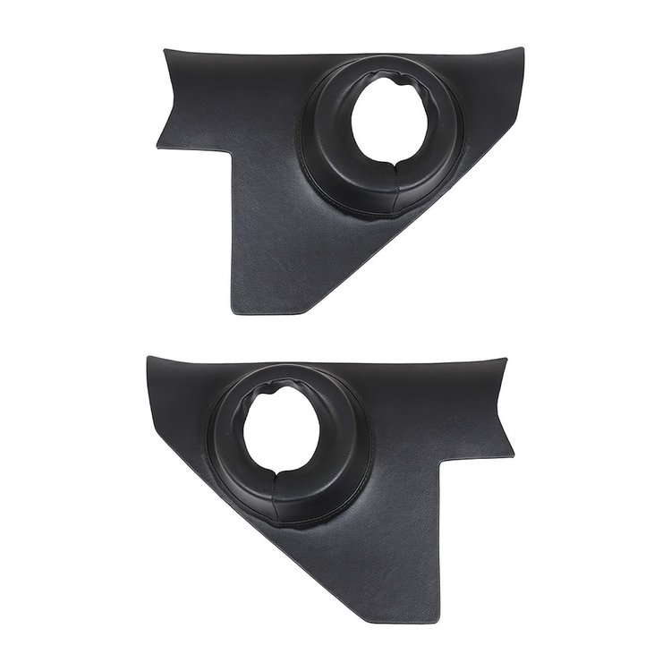 10-8360-2295 Molded Kick Panel w/6 in. Speaker Opening, Sport Pattern, 1955-1956 Chevy Bel Air 2-Door Hardtop, Black Madrid Vin