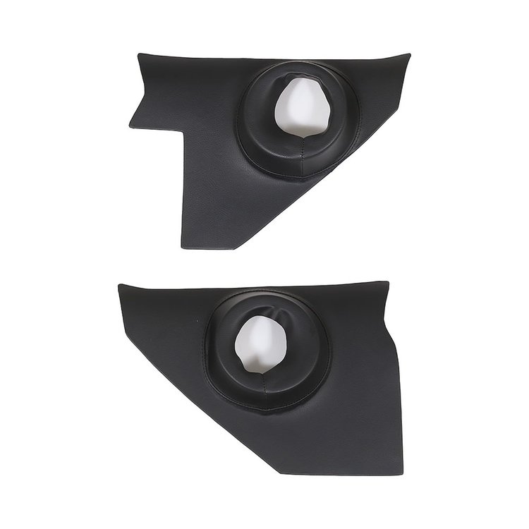10-8360-6525 Molded Kick Panel w/6 in. Speaker Opening, 1955-56 Chevy Bel Air 2-Door Hardtop, Charcoal Black Verona Vinyl