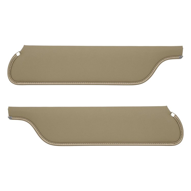 21-7045-1029 Sun Visors 1964-1966 Ford Mustang, Ivy Gold Moonskin Vinyl