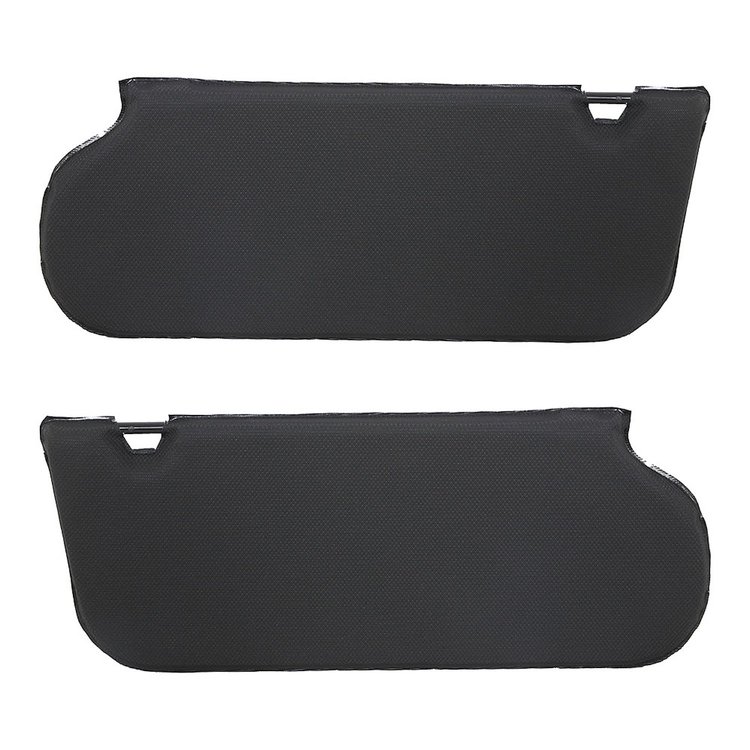 21-73206-770 Sun Visors W/Out Mirror  1985-1988 Ford Mustang, Black Tier Grain Vinyl