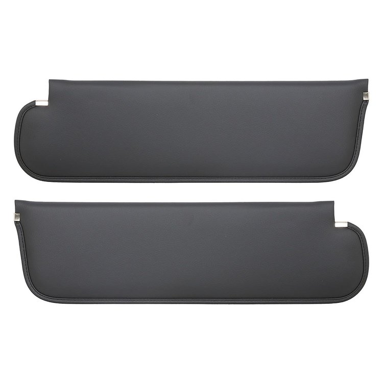 21-8302-6525 Sun Visors 1967-1972 Chevy/GMC Truck/Blazer/Jimmy, Charcoal Black Verona Vinyl