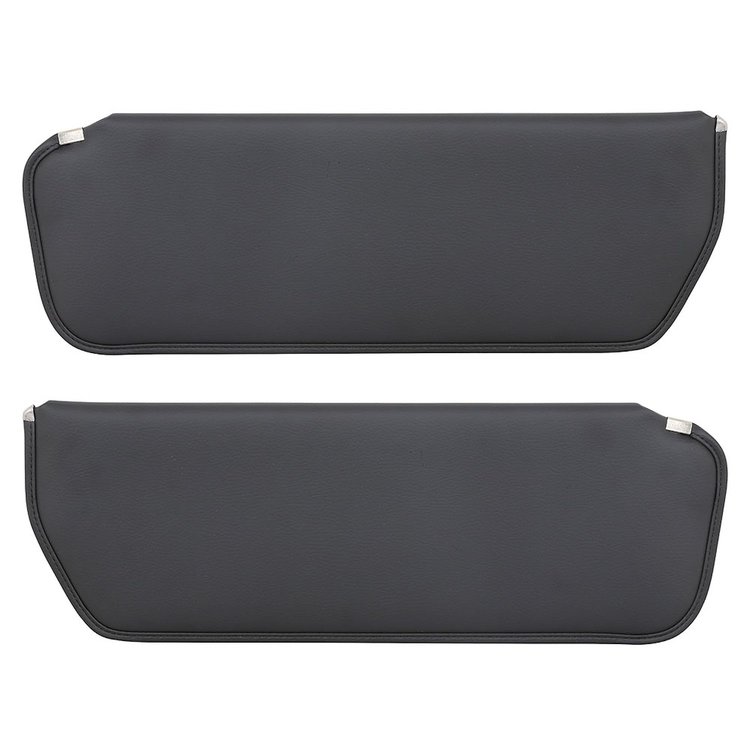 21-8303-6525 Sun Visors 1973-1987 Chevy/GMC Truck/Blazer/Jimmy, Charcoal Black Verona Vinyl
