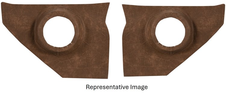 10-8355-2295 Molded Kick Panel, Sport Pattern, 1955 Chevy Bel Air 2-Door Hardtop, Black Madrid Vinyl