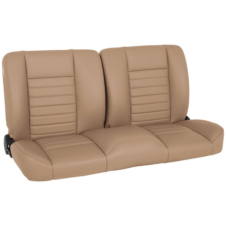 47-9252-6260-TS 55" Split Back Bench Seat, Cruiser Collection Universal, Baja Tan Salerno Vinyl W/Tan Stitch