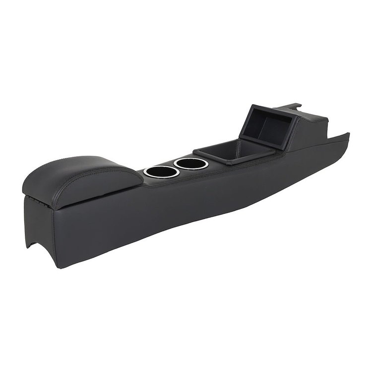 25-71600-6525-BKS Full Length Console, Sport Pattern 1967-1968 Mercury Cougar Coupe, Black Verona Vinyl W/Black Stitch