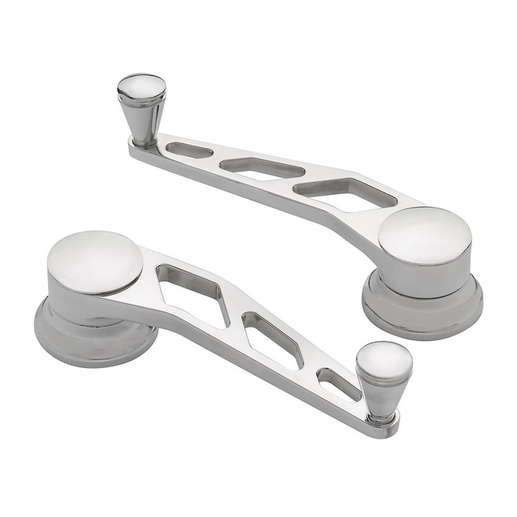27-9506 Window Cranks Billet Style, Polished Finish