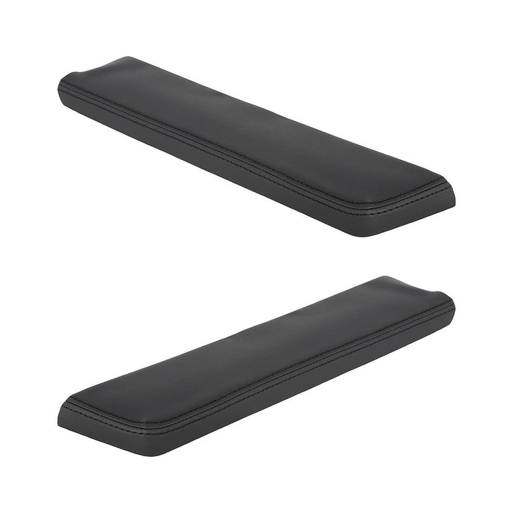 16-81500-500-BKS Door Armrest Cover, Sport Pattern  1982-1992 Chevy Camaro Coupe/T-Top, Black Distressed Vinyl W/Black Stitch