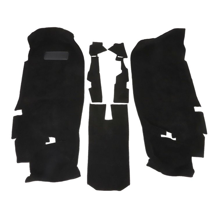 34-F81500-301 Premium Carpet Kit 1982-1992 Chevy/Pontiac, Camaro/Firebird Coupe/T-Top Black Loop Carpet