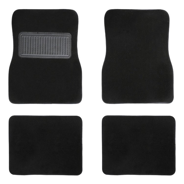 34-M81500-301 Floor Mat Set, 1982-1992 Chevy/Pontiac, Camaro/Firebird Coupe/T-Top Black Loop
