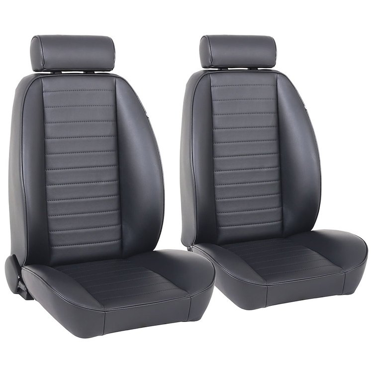 47-9404-6470 So-Cal Bucket Seat with Bolsters W/Mini Headrest, Black Yukon Cricket Vinyl