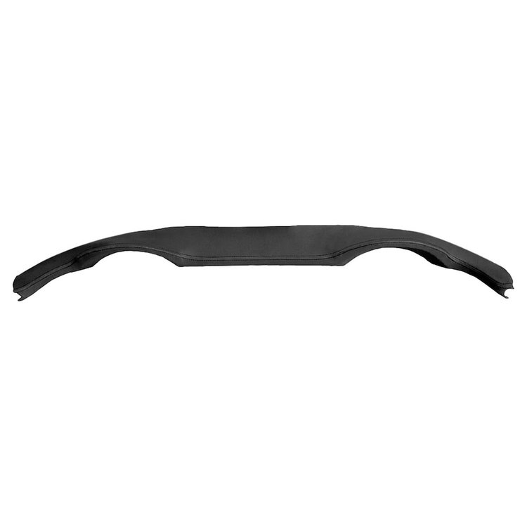 26-83500-2295-BKS Dash Pad Sport Pattern, 1955-56 Chevy Hardtop and Sedan, Black Madrid Vinyl W/Black Stitch
