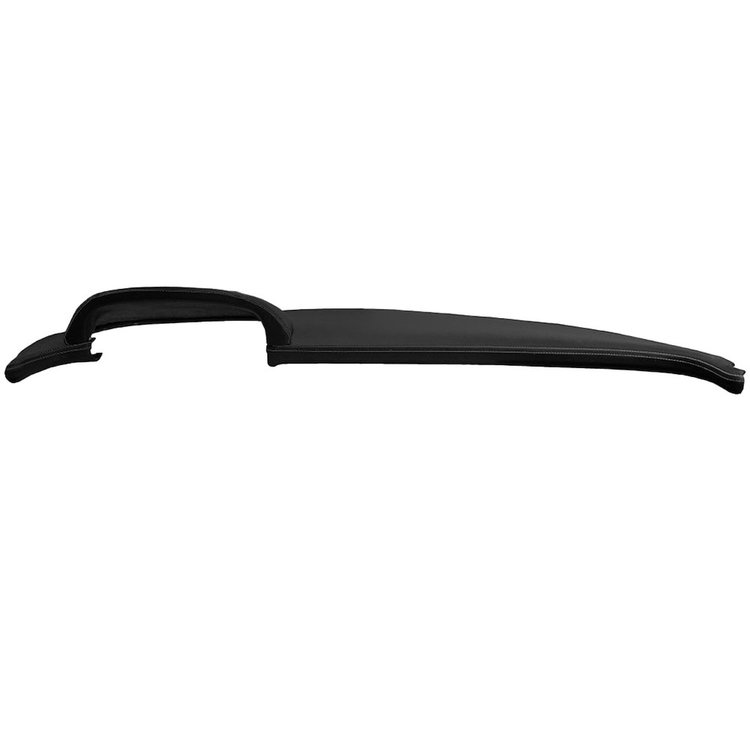 26-83501-2295-BKS Dash Pad Sport Pattern 1957 Chevy Hardtop, Sedan, Wagon, Nomad, Black Madrid Vinyl W/Black Stitch