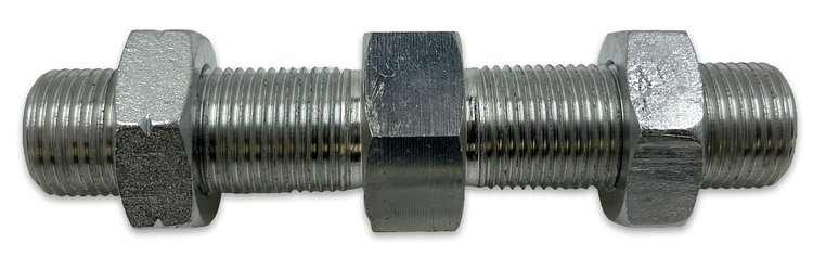 1000-MM 1 in.-12 RH Male x 1 in.-12 LH Male Double Adjuster, 4140 Chrome Moly [Zinc Plated]
